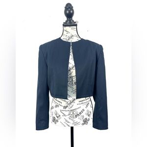 Vintage Givenchy Cropped Open Front Blazer
